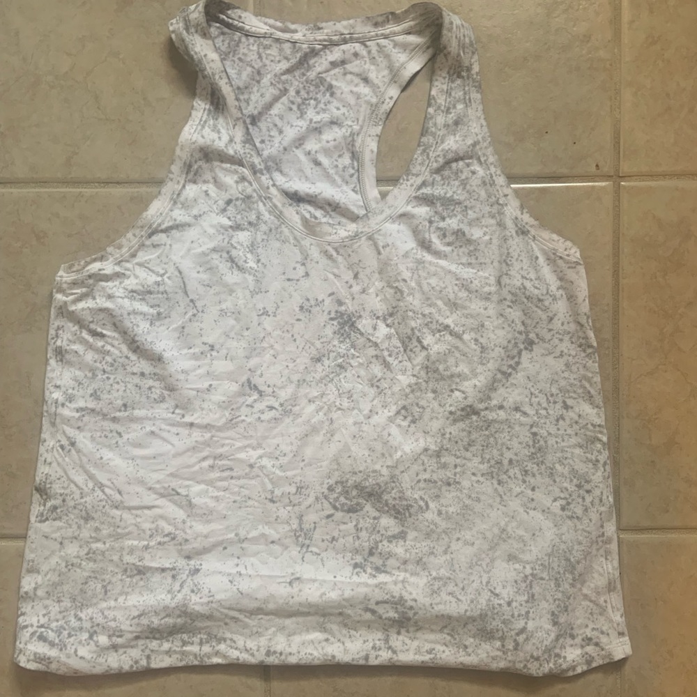 Lululemon Love Tank size 12 paint splatter